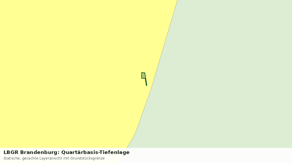 Statische Kartenansicht: LBGR Brandenburg: Quartärbasis-Tiefenlage