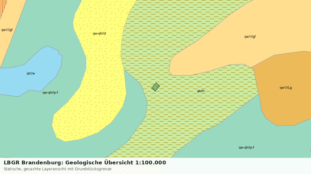 Statische Kartenansicht: LBGR Brandenburg: Geologische Übersicht 1:100.000