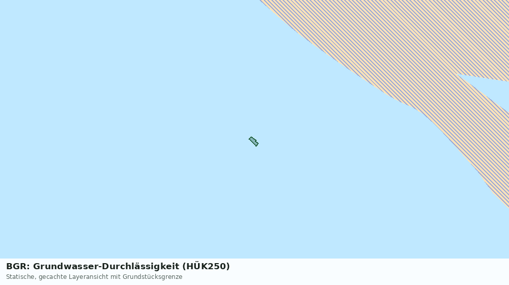 Statische Kartenansicht: BGR: Grundwasser-Durchlässigkeit (HÜK250)