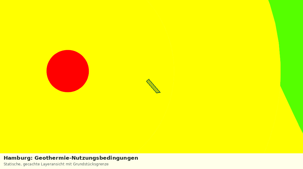 Statische Kartenansicht: Hamburg: Geothermie-Nutzungsbedingungen