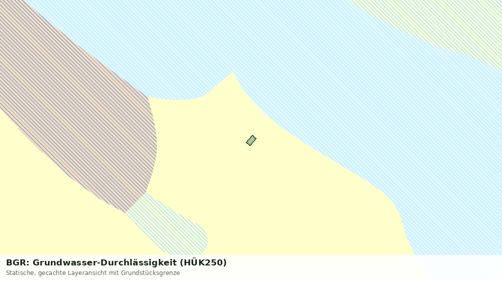 Statische Kartenansicht: BGR: Grundwasser-Durchlässigkeit (HÜK250)