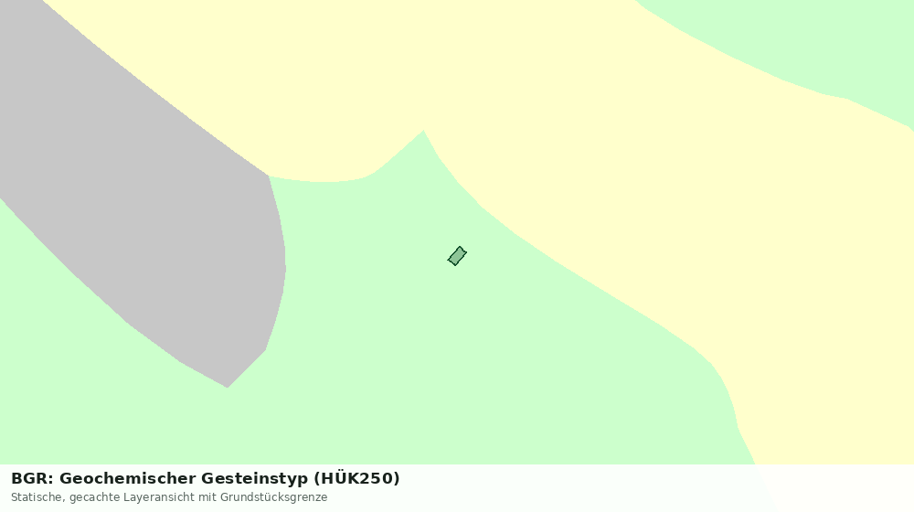Statische Kartenansicht: BGR: Geochemischer Gesteinstyp (HÜK250)