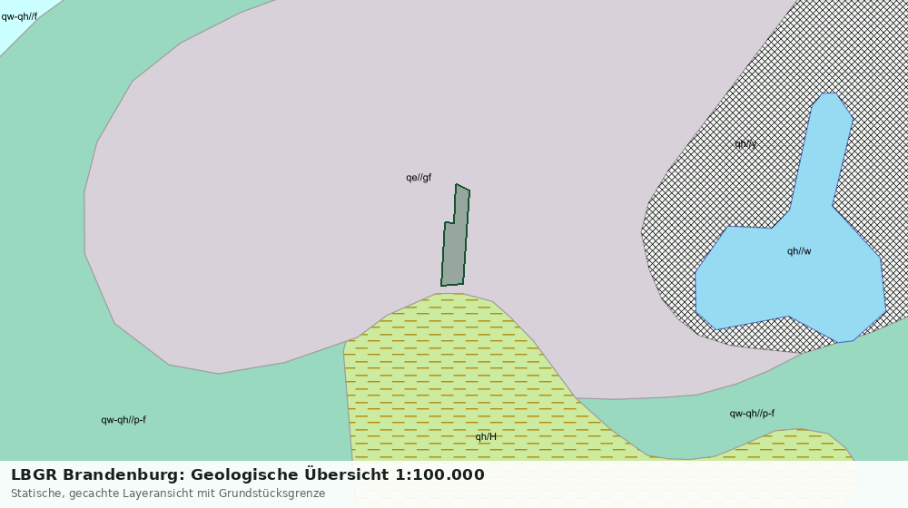 Statische Kartenansicht: LBGR Brandenburg: Geologische Übersicht 1:100.000