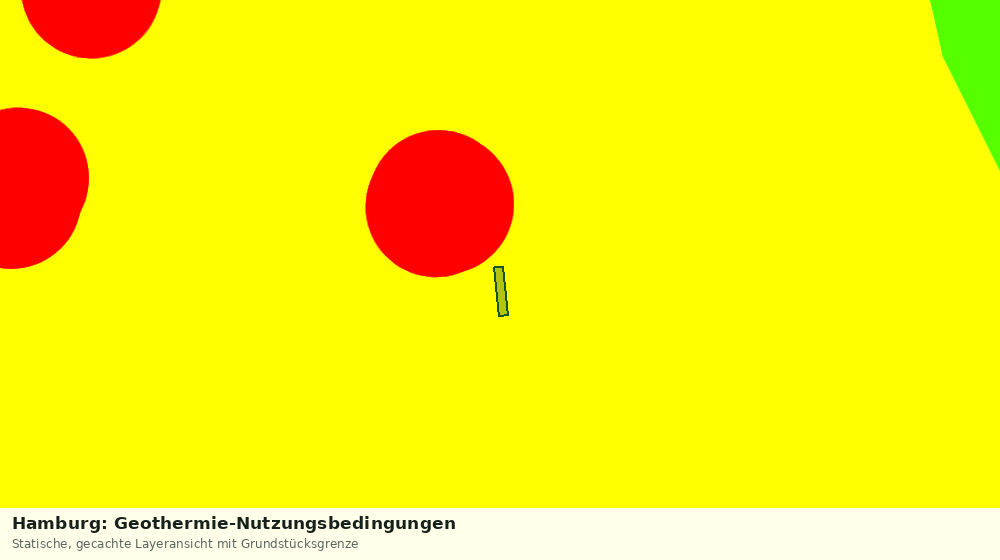 Statische Kartenansicht: Hamburg: Geothermie-Nutzungsbedingungen
