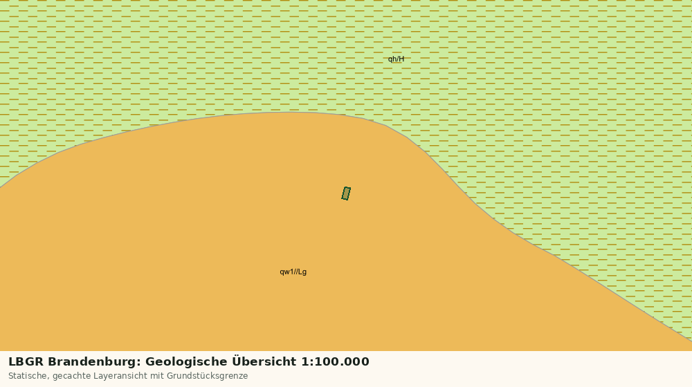Statische Kartenansicht: LBGR Brandenburg: Geologische Übersicht 1:100.000