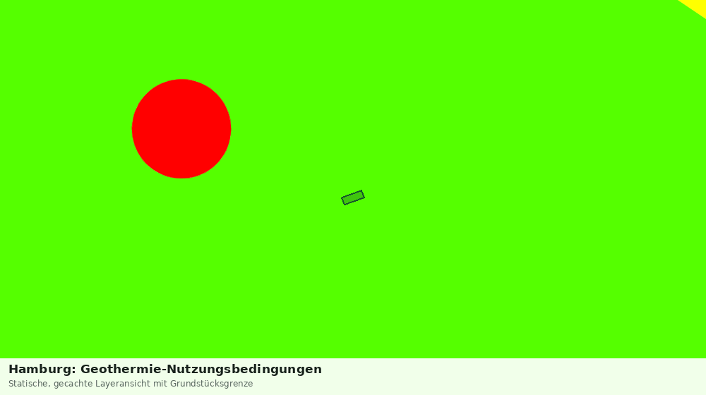 Statische Kartenansicht: Hamburg: Geothermie-Nutzungsbedingungen