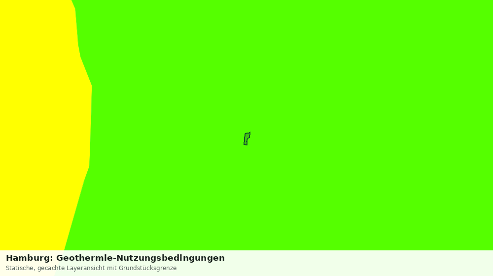Statische Kartenansicht: Hamburg: Geothermie-Nutzungsbedingungen