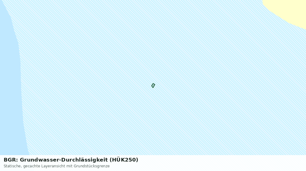 Statische Kartenansicht: BGR: Grundwasser-Durchlässigkeit (HÜK250)