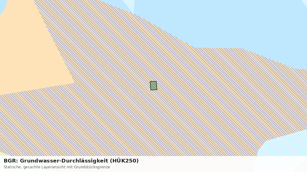 Statische Kartenansicht: BGR: Grundwasser-Durchlässigkeit (HÜK250)