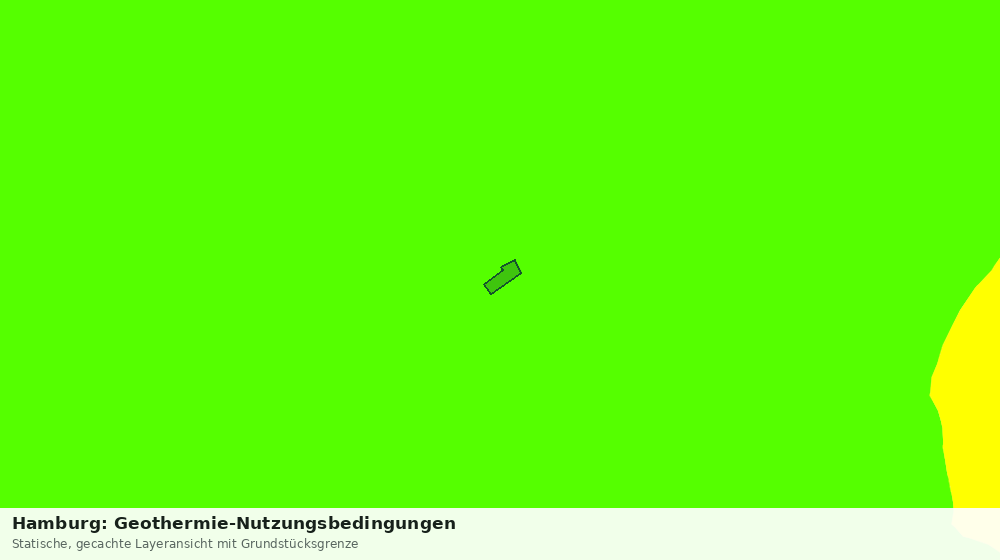 Statische Kartenansicht: Hamburg: Geothermie-Nutzungsbedingungen