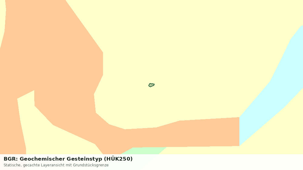 Statische Kartenansicht: BGR: Geochemischer Gesteinstyp (HÜK250)