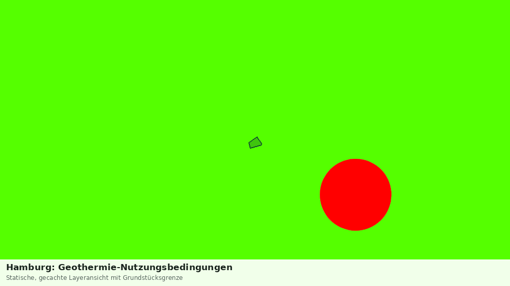 Statische Kartenansicht: Hamburg: Geothermie-Nutzungsbedingungen