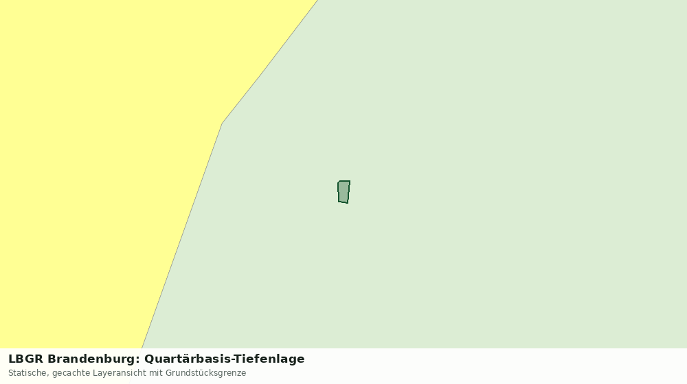 Statische Kartenansicht: LBGR Brandenburg: Quartärbasis-Tiefenlage