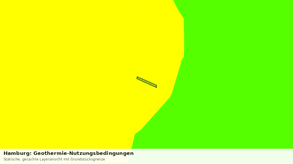 Statische Kartenansicht: Hamburg: Geothermie-Nutzungsbedingungen