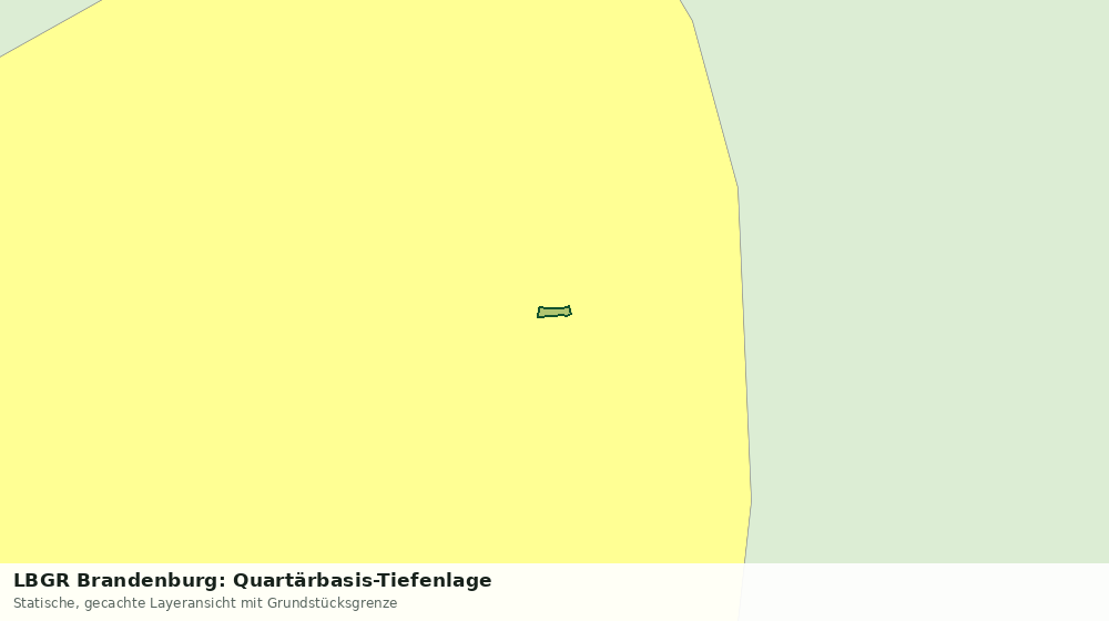 Statische Kartenansicht: LBGR Brandenburg: Quartärbasis-Tiefenlage