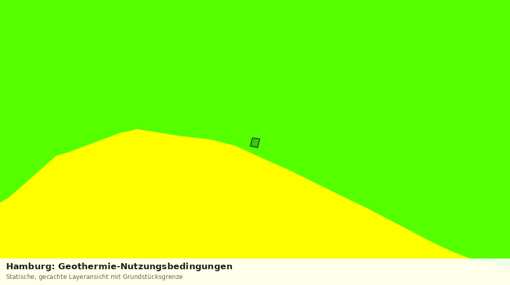 Statische Kartenansicht: Hamburg: Geothermie-Nutzungsbedingungen