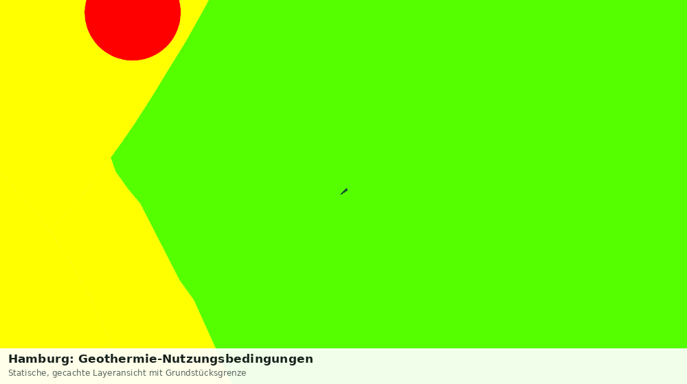 Statische Kartenansicht: Hamburg: Geothermie-Nutzungsbedingungen