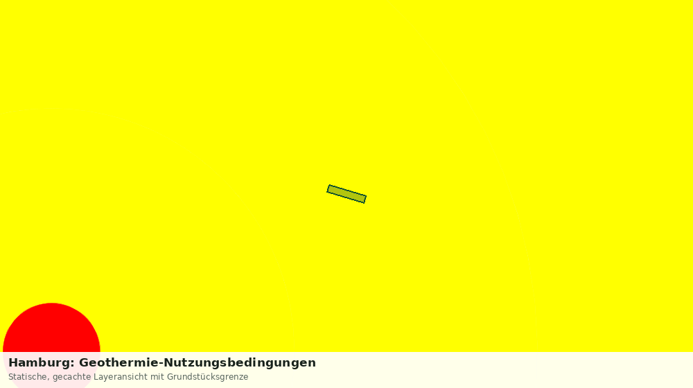 Statische Kartenansicht: Hamburg: Geothermie-Nutzungsbedingungen