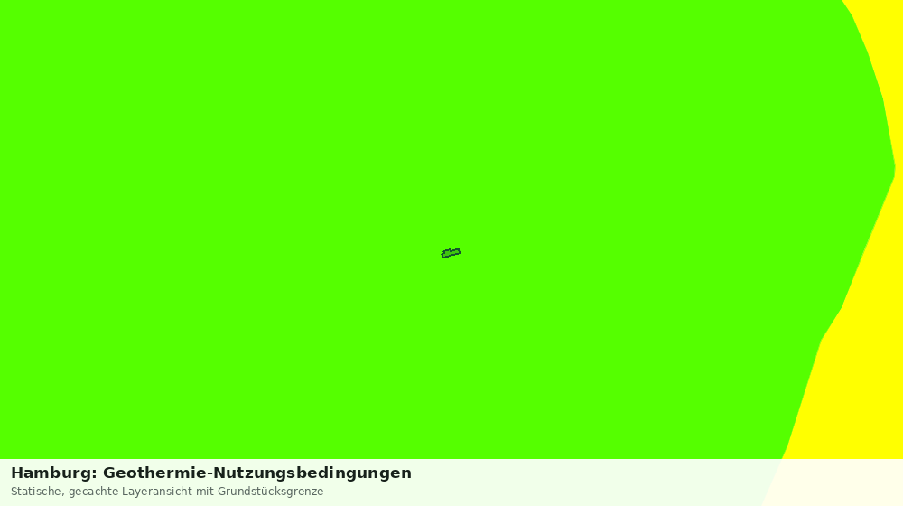 Statische Kartenansicht: Hamburg: Geothermie-Nutzungsbedingungen