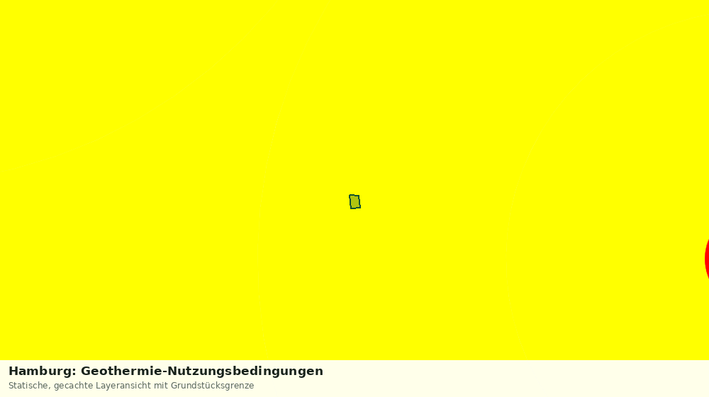 Statische Kartenansicht: Hamburg: Geothermie-Nutzungsbedingungen