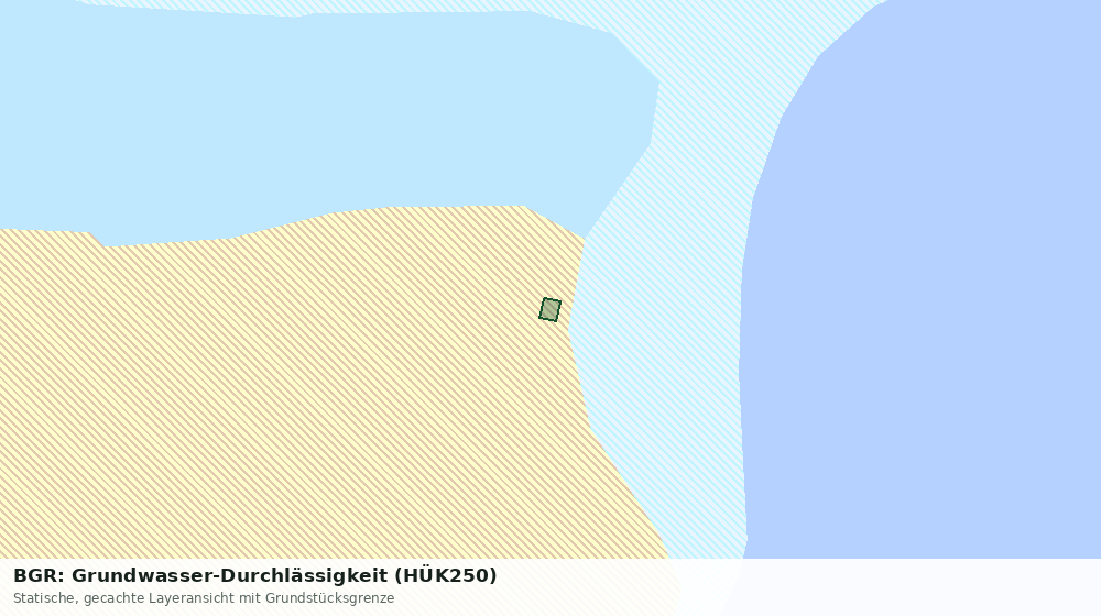 Statische Kartenansicht: BGR: Grundwasser-Durchlässigkeit (HÜK250)