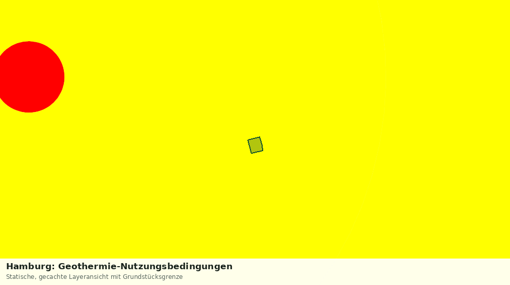 Statische Kartenansicht: Hamburg: Geothermie-Nutzungsbedingungen