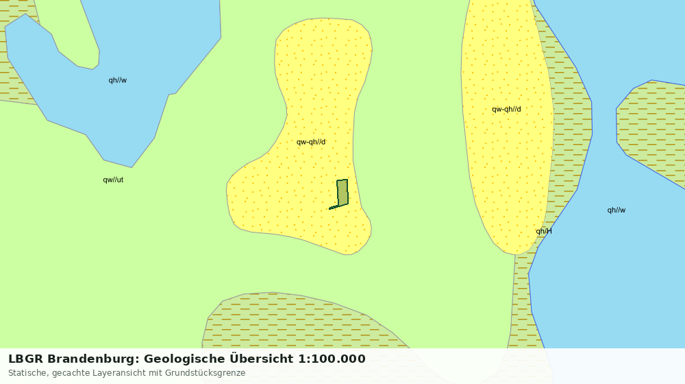 Statische Kartenansicht: LBGR Brandenburg: Geologische Übersicht 1:100.000