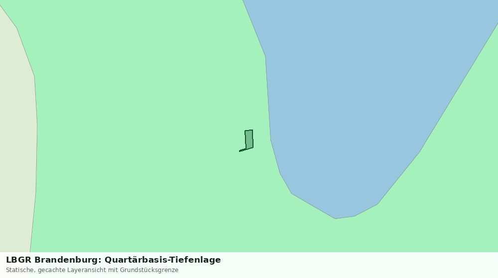 Statische Kartenansicht: LBGR Brandenburg: Quartärbasis-Tiefenlage