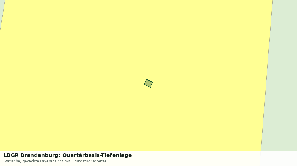 Statische Kartenansicht: LBGR Brandenburg: Quartärbasis-Tiefenlage