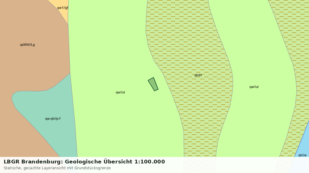 Statische Kartenansicht: LBGR Brandenburg: Geologische Übersicht 1:100.000