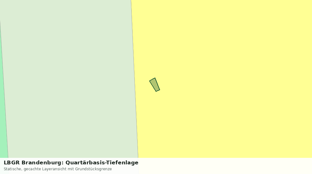Statische Kartenansicht: LBGR Brandenburg: Quartärbasis-Tiefenlage