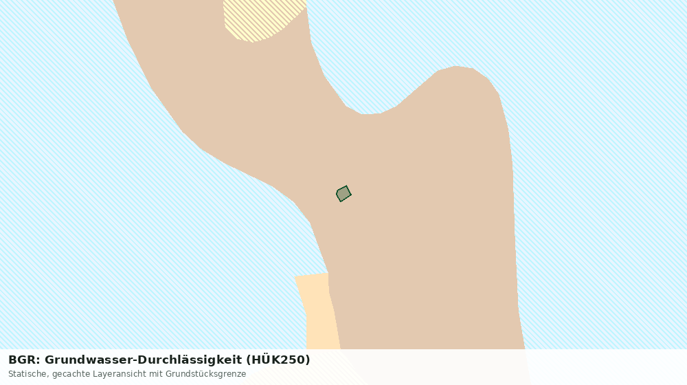 Statische Kartenansicht: BGR: Grundwasser-Durchlässigkeit (HÜK250)