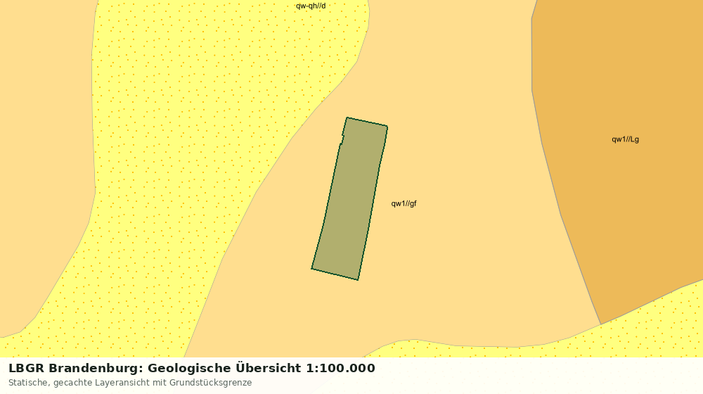 Statische Kartenansicht: LBGR Brandenburg: Geologische Übersicht 1:100.000
