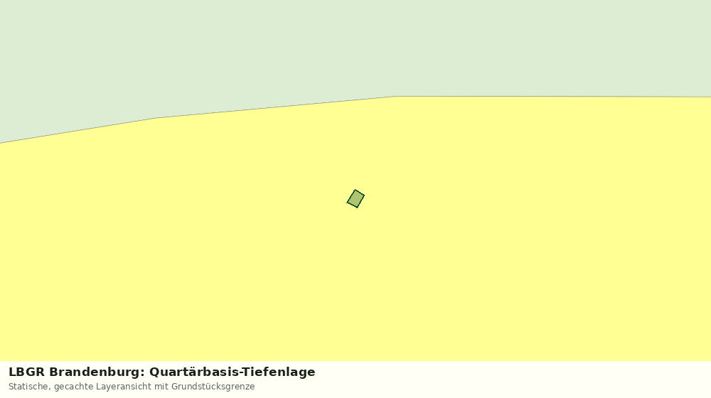 Statische Kartenansicht: LBGR Brandenburg: Quartärbasis-Tiefenlage