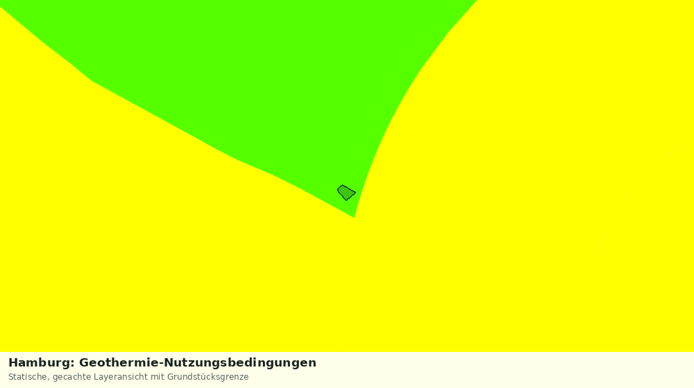 Statische Kartenansicht: Hamburg: Geothermie-Nutzungsbedingungen