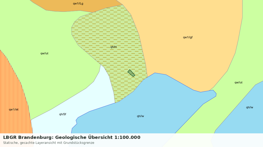 Statische Kartenansicht: LBGR Brandenburg: Geologische Übersicht 1:100.000