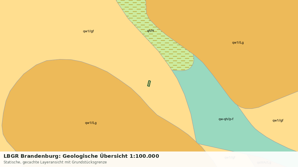 Statische Kartenansicht: LBGR Brandenburg: Geologische Übersicht 1:100.000