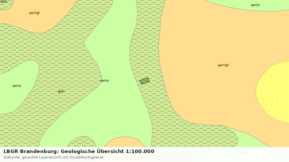 Statische Kartenansicht: LBGR Brandenburg: Geologische Übersicht 1:100.000