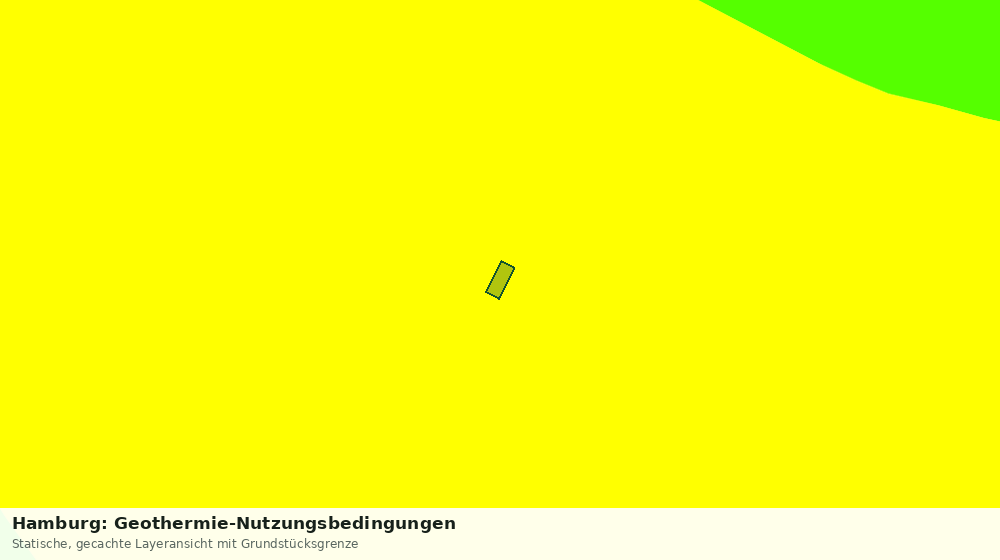 Statische Kartenansicht: Hamburg: Geothermie-Nutzungsbedingungen
