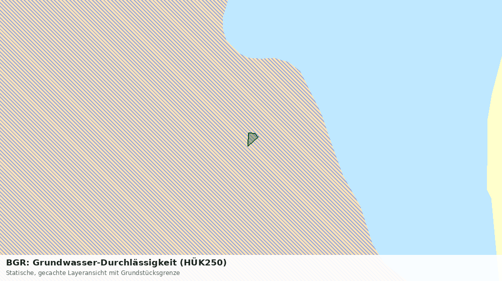 Statische Kartenansicht: BGR: Grundwasser-Durchlässigkeit (HÜK250)