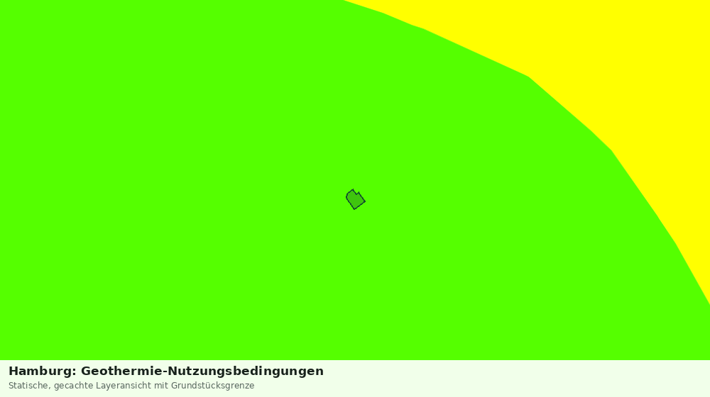 Statische Kartenansicht: Hamburg: Geothermie-Nutzungsbedingungen