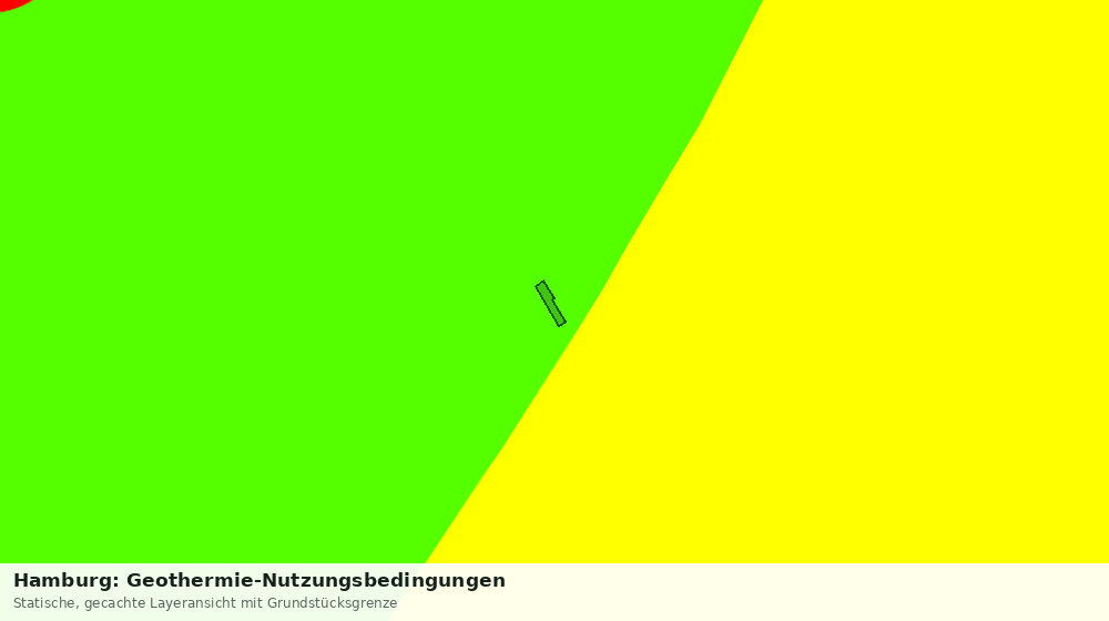Statische Kartenansicht: Hamburg: Geothermie-Nutzungsbedingungen