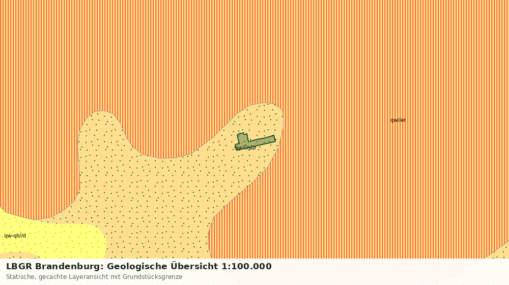 Statische Kartenansicht: LBGR Brandenburg: Geologische Übersicht 1:100.000