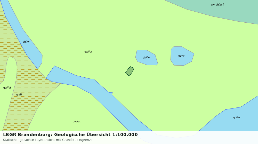 Statische Kartenansicht: LBGR Brandenburg: Geologische Übersicht 1:100.000