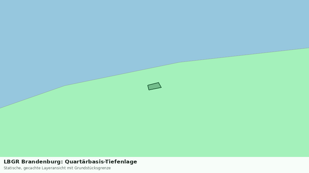 Statische Kartenansicht: LBGR Brandenburg: Quartärbasis-Tiefenlage