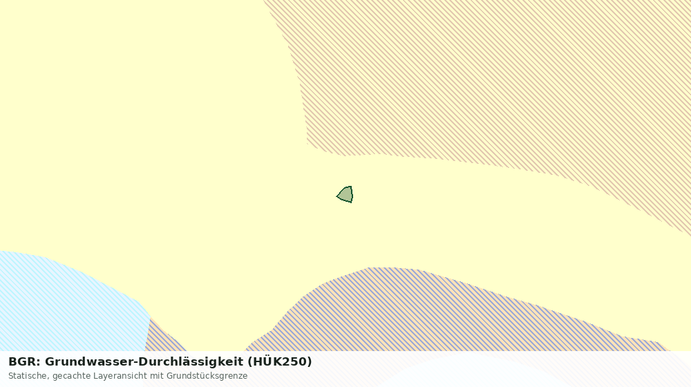 Statische Kartenansicht: BGR: Grundwasser-Durchlässigkeit (HÜK250)