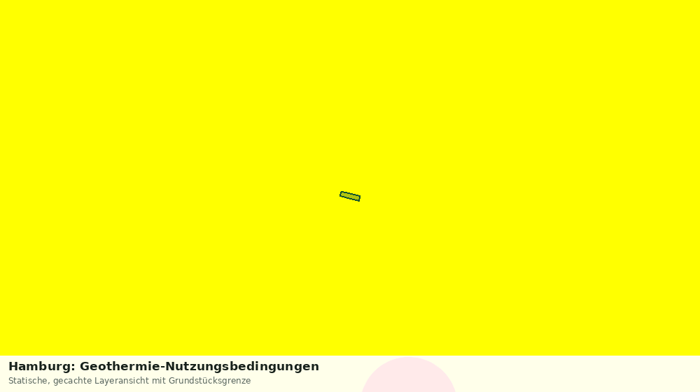 Statische Kartenansicht: Hamburg: Geothermie-Nutzungsbedingungen