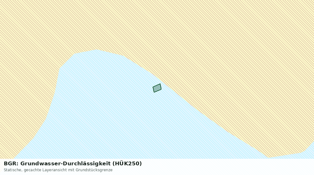 Statische Kartenansicht: BGR: Grundwasser-Durchlässigkeit (HÜK250)