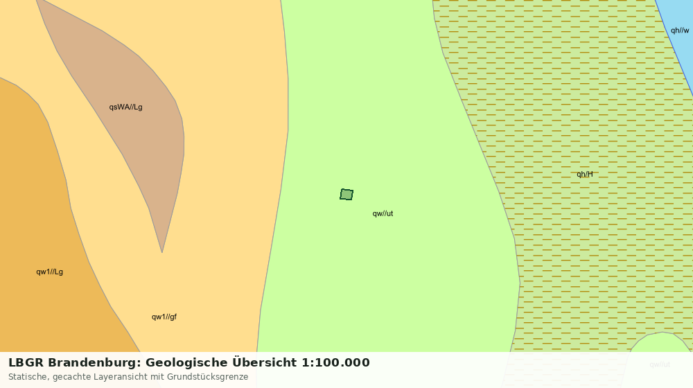 Statische Kartenansicht: LBGR Brandenburg: Geologische Übersicht 1:100.000