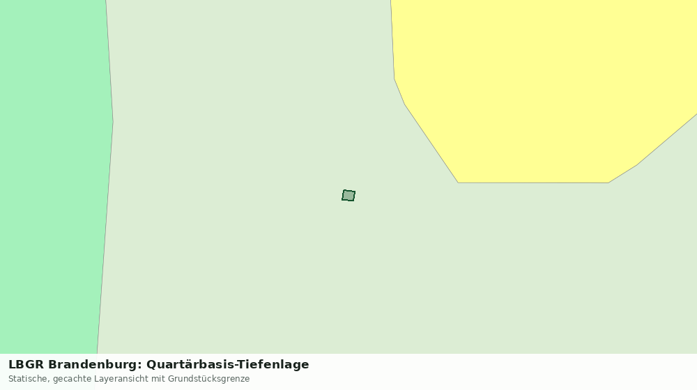 Statische Kartenansicht: LBGR Brandenburg: Quartärbasis-Tiefenlage